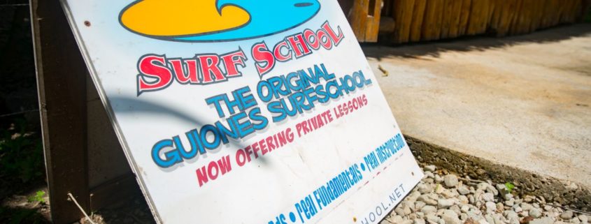 Corky Carroll's Surf School Costa Rica Surf Resort Sign