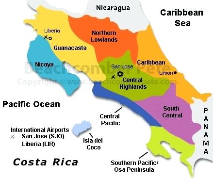 airports in costa