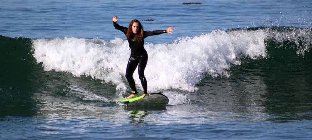 Surf Lesson Standing Up Corky Carroll's Surf School