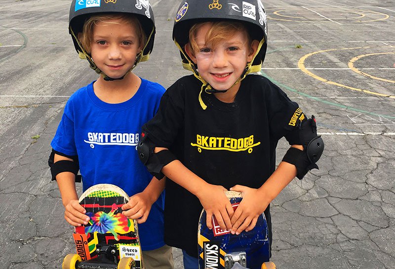 Skatedogs Skateboarding Camp Boys Smiling Skatedogs Skateboarding Camp Boys Smiling