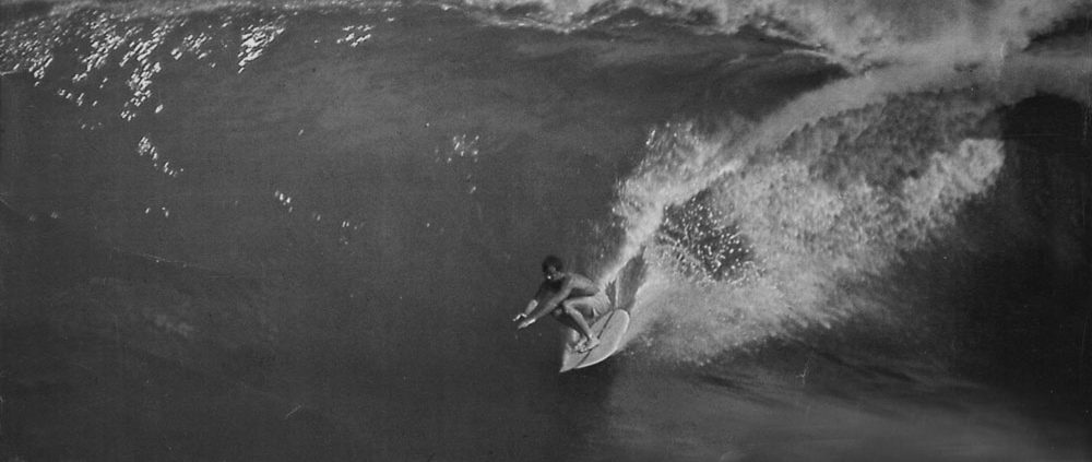 Corky Carroll Surfing Big Wave