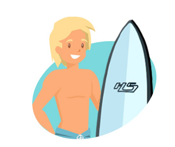 Board Member Surfer Vector Art