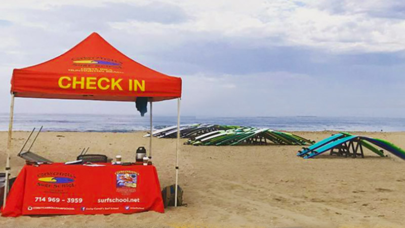 Corky Carroll Surf Camp Check In Tent