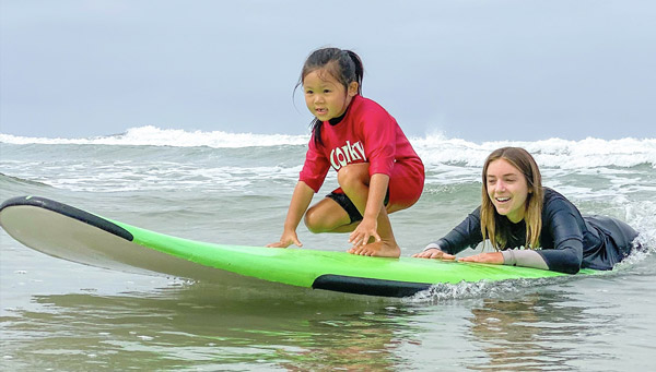 Fall Surf Camp Surf Lesson