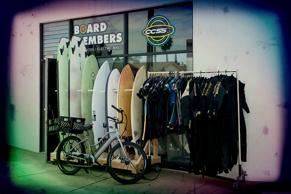 Board Members Surf Shop Vintage Front